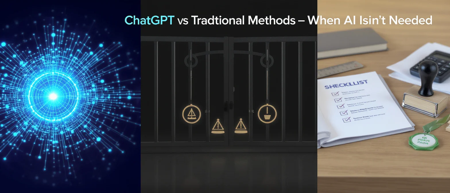 ChatGPT vs традиційні методи: коли AI не потрібен — ілюстрація до статті