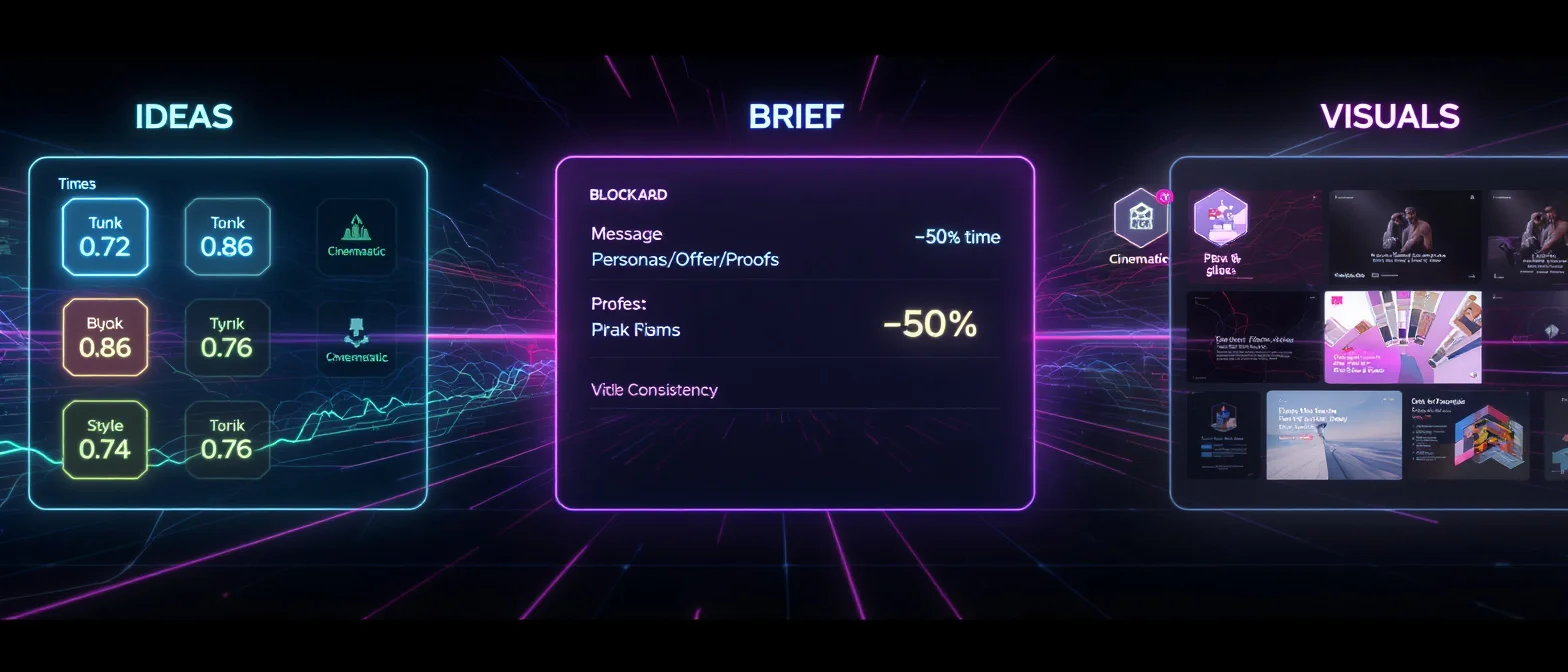 AI для маркетингу: +80% швидкість створення контенту — ілюстрація до статті